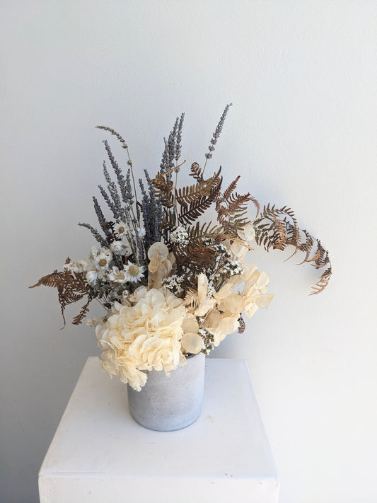 Dried Natural tone Arrangement- With Lavender