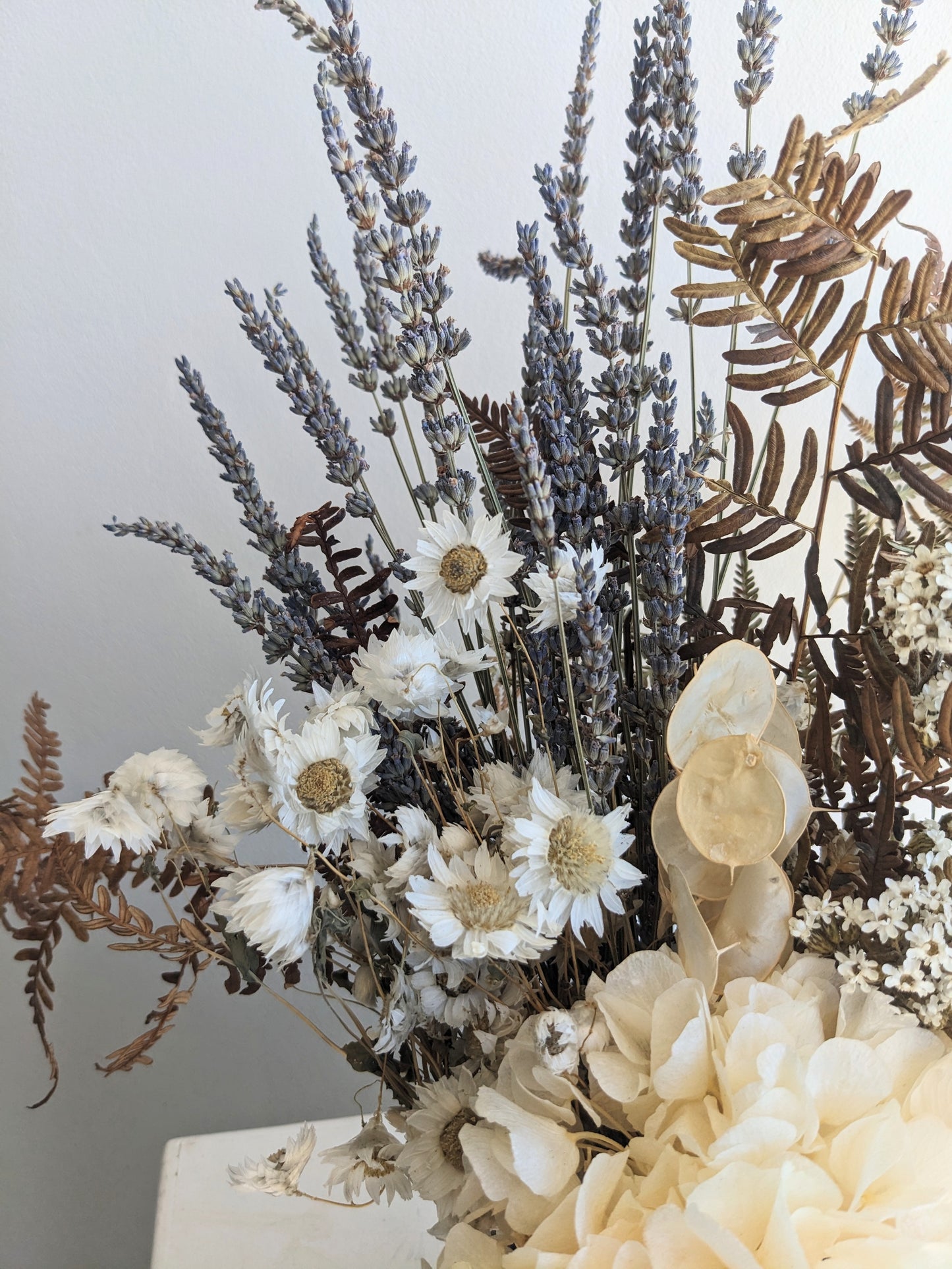 Dried Natural tone Arrangement- With Lavender