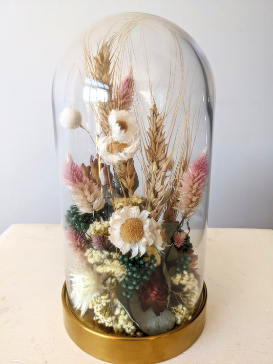 Everlasting Wild Flower Bell Jar